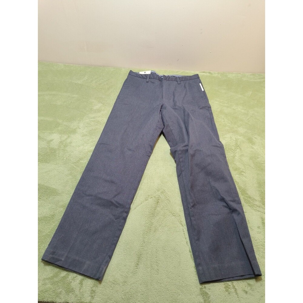 NWT Gap Men's 34x32 Classic Fit Chino Pants Dark Gray Flat Front Stretch Trouser